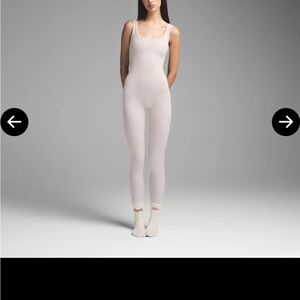 SKIMS Cream Full-Body Jumpsuit